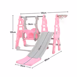 Neo 4-in-1 Children's Indoor/Outdoor Play Set - Pink