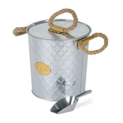 LIVIVO Galvanised Steel Ice Beer Bucket with Insulated Lid