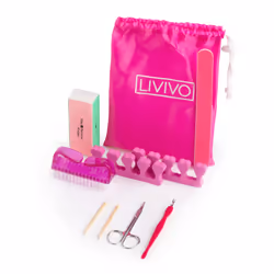 LIVIVO 9 Piece Manicure & Pedicure Nail Kit