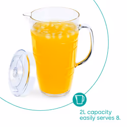 LIVIVO Swirl Design 2L Plastic Pitcher Jug - Additional view 5