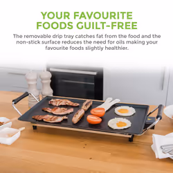 Large Teppanyaki Grill - Electric Hot Plate BBQ Griddle for Flavorful Cooking
