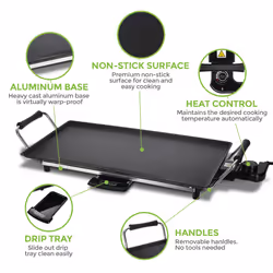 Large Teppanyaki Grill - Electric Hot Plate BBQ Griddle for Flavorful Cooking - Additional view 6