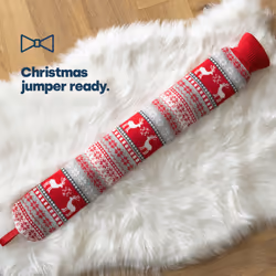 LIVIVO 2L Long Hot Water Bottle with Festive Christmas Design - Additional view 5