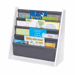 LIVIVO Children Bookshelf Bookcase - Sling Storage Rack Organiser
