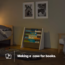LIVIVO Children Bookshelf Bookcase - Sling Storage Rack Organiser
