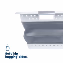 LIVIVO Collapsible Laundry Basket - Grey - Additional view 5