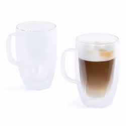 LIVIVO Set of 2 Double Walled Insulated Thermal Coffee Mugs