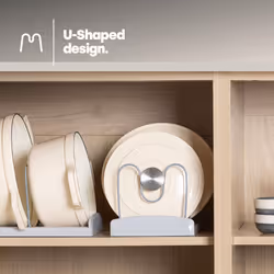 LIVIVO Saucepan Lid Organiser and Plate Drying Rack - Additional view 2