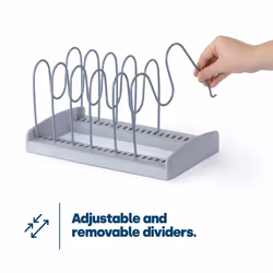 LIVIVO Saucepan Lid Organiser and Plate Drying Rack - Additional view 6