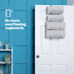 LIVIVO 2-in-1 Towel Rack - Over Door/Wall Mounted - Additional view 5