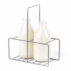 LIVIVO Milk Crate Bottle Holder - 2 BOTTLE HOLDER