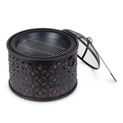 LIVIVO ROMBO 2-in-1 Outdoor Fire Pit & BBQ Grill