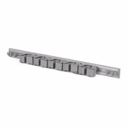 LIVIVO Heavy Duty Wall Mounted Mop and Broom Holder - Grey