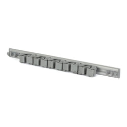 LIVIVO Heavy Duty Wall Mounted Mop and Broom Holder - Grey