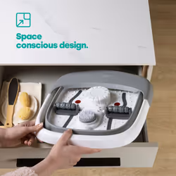 LIVIVO Collapsible Foot Spa - Wet Bath, Bubble Massage & Pedicure