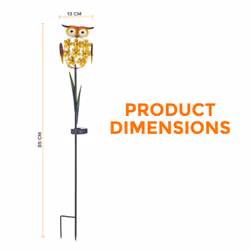 Solar Powered Stake Light with Rechargeable Battery, Sturdy Ground Spike IP44 Waterproof Casing and Weatherproof Shell - Additional view 4