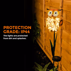 Solar Powered Stake Light with Rechargeable Battery, Sturdy Ground Spike IP44 Waterproof Casing and Weatherproof Shell - Additional view 6