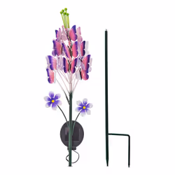 Solar Powered Stake Light with Rechargeable Battery IP44 Waterproof Casing