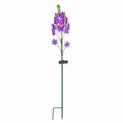 Solar Powered Stake Light with Rechargeable Battery IP44 Waterproof Casing