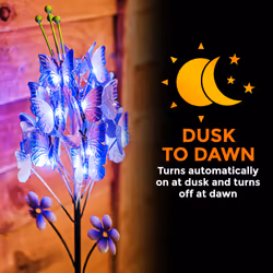 Solar Powered Stake Light with Rechargeable Battery IP44 Waterproof Casing - Additional view 7