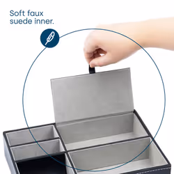LIVIVO 5-Compartment Leather Organiser Tray - Additional view 6