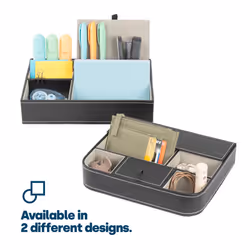 LIVIVO 5-Compartment Leather Organiser Tray - Additional view 8