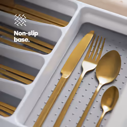 LIVIVO 6 Compartment Cutlery Tray Drawer Organiser