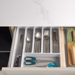 LIVIVO 6 Compartment Cutlery Tray Drawer Organiser - Additional view 7