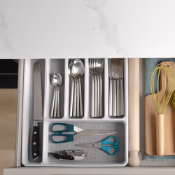 LIVIVO 6 Compartment Cutlery Tray Drawer Organiser - Additional view 8