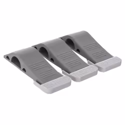 3 Door Wedge Heavy Duty Rubber Door Wedge with Holder - Non-Slip Door Jammer