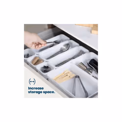 LIVIVO 8-Piece Drawer Divider Set - White - Additional view 2