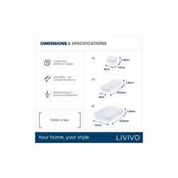 LIVIVO 8-Piece Drawer Divider Set - White - Additional view 5