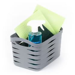 LIVIVO Handy Storage Basket - Plastic Crate for School, Office & Kitchen - 7L Small