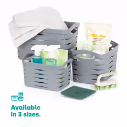 LIVIVO Handy Storage Basket - Plastic Crate for School, Office & Kitchen - 7L Small - Additional view 7