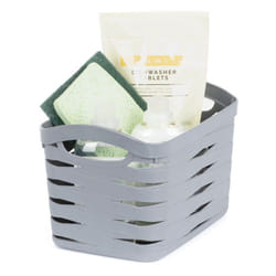 LIVIVO Handy Storage Basket - Plastic Crate for School, Office & Kitchen - 13L Medium