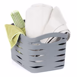 LIVIVO Handy Storage Basket - Plastic Crate for School, Office & Kitchen - 22L Large