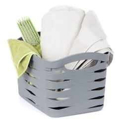 LIVIVO Handy Storage Basket - Plastic Crate for School, Office & Kitchen - 22L  Large