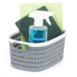 LIVIVO 1Pc Plastic Storage Basket - Grey - 5L