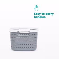 LIVIVO 1Pc Plastic Storage Basket - Grey - 5L - Additional view 5
