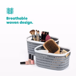 LIVIVO 1Pc Plastic Storage Basket - Grey - 5L - Additional view 6