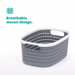 LIVIVO 1Pc Plastic Storage Basket - Grey - 8L - Additional view 6