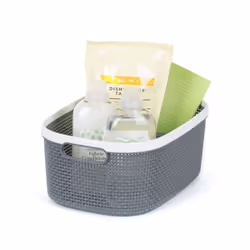 ) LIVIVO Handy Grey Storage Basket - 14L (37X25.5X15CM