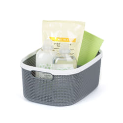 ) LIVIVO Handy Grey Storage Basket - 14L (37X25.5X15CM