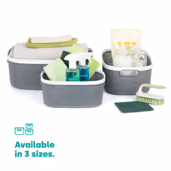 ) LIVIVO Handy Grey Storage Basket - 14L (37X25.5X15CM - Additional view 7