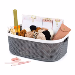 ) LIVIVO Handy Grey Storage Basket - 22L (44.5X30.5X16.5CM