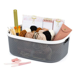 ) LIVIVO Handy Grey Storage Basket - 22L (44.5X30.5X16.5CM