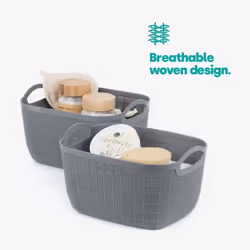 ) LIVIVO Plastic Storage Baskets - 11L (29X23X17CM - Additional view 4