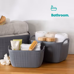 ) LIVIVO Plastic Storage Baskets - 11L (29X23X17CM - Additional view 6