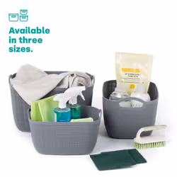 ) LIVIVO Plastic Storage Baskets - 17L (33.5X26X20.5CM - Additional view 2