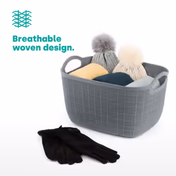 ) LIVIVO Plastic Storage Baskets - 17L (33.5X26X20.5CM - Additional view 3